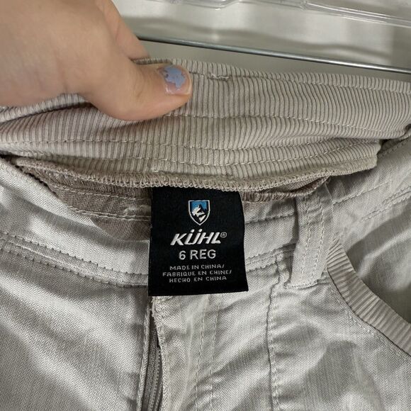 KUHL Pants Women's 6 Grey Button Zip Lightweight Snap Zip 31" Inseam - Picture 6 of 12